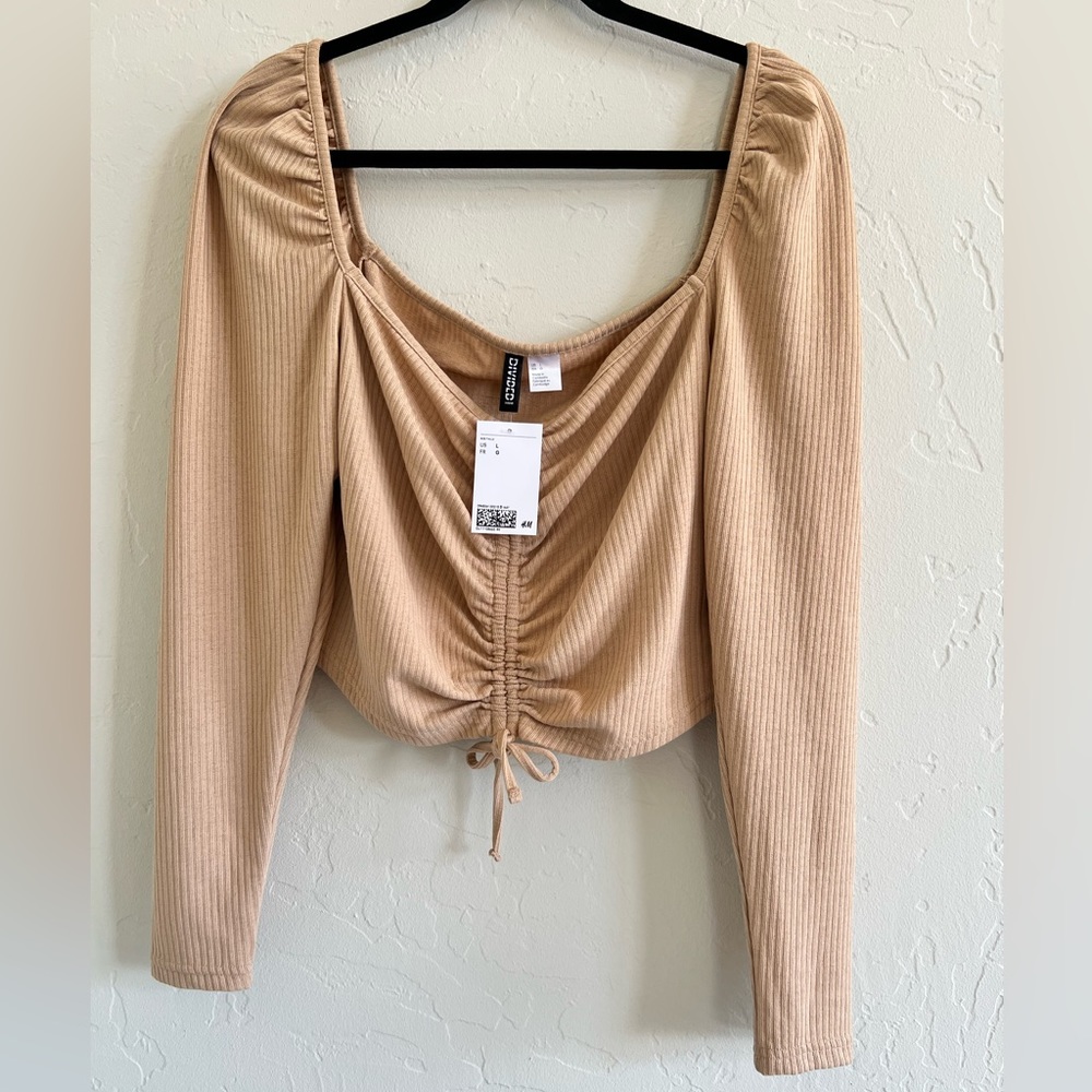 HM NWT Cropped Longsleeve Top